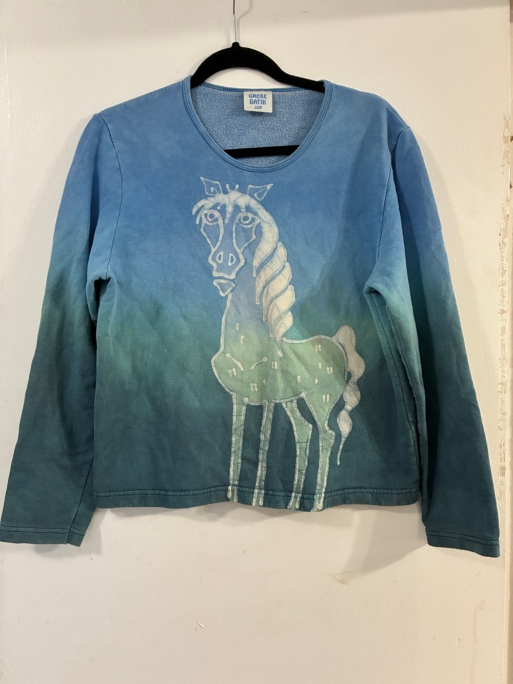 Grebe Batik Horse Tie Dye Sweater